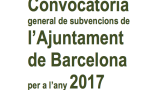 Convocatòria de subvencions Ajuntament de Barcelona 2017