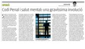 article salut mental i codi penal, El Punt Avui