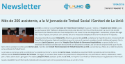 newsletter IV Jornada de Treball Social i Sanitari
