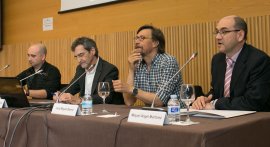 taula prescripció farmacològica, VI Jornada Innovació en Atenció Primària, Joan Ramon Laporte, Jordi Amblàs, José Miguel Baena, Miquel Àngel Martínez