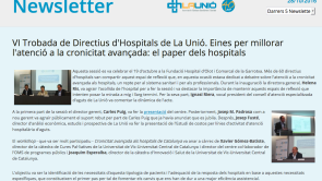 Newsletter de la 'VI Trobada de Directius d'Hospitals de La Unió'