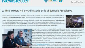 Newsletter de la VII Jornada Associativa de La Unió