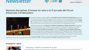 Newsletter de la VI Jornada del Fòrum d'Associats Col·laboradors de La Unió