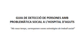 Guia de detecció de persones amb problemàtica social a l'hospital d'aguts