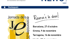 Nova edició de la newsletter del Col·legi d'Economistes de Catalunya