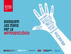 Campanya ‘Aixequem les mans per la #prevencioVIH\'