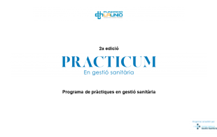 PRACTICUM en gestió sanitària