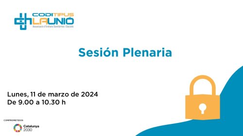 Banner sesión plenaria código tipo 11 de marzo