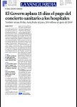 aplaçament pagament concert sanitari la vanguardia