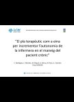 El pla terapèutic com a eina per incrementar l'autonomia de la infermera en el maneig del pacient crònic. Catalina Rodriguez