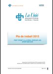 Pla de treball 2013