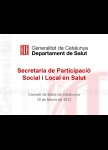 Secretaria de Participació Social i Local en Salut