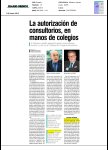 Diario Médico - L'autorització de consultoris, en mans de col·legis