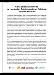 Carta Ministre Montoro